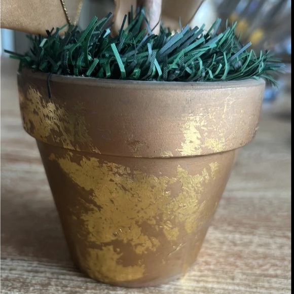 GORGEOUS NWT CHRISTMAS FRUIT TOPIARY TREE ORNATE WITH BRONZE BOW❤️SHIP SAME DAY - Picture 5 of 6